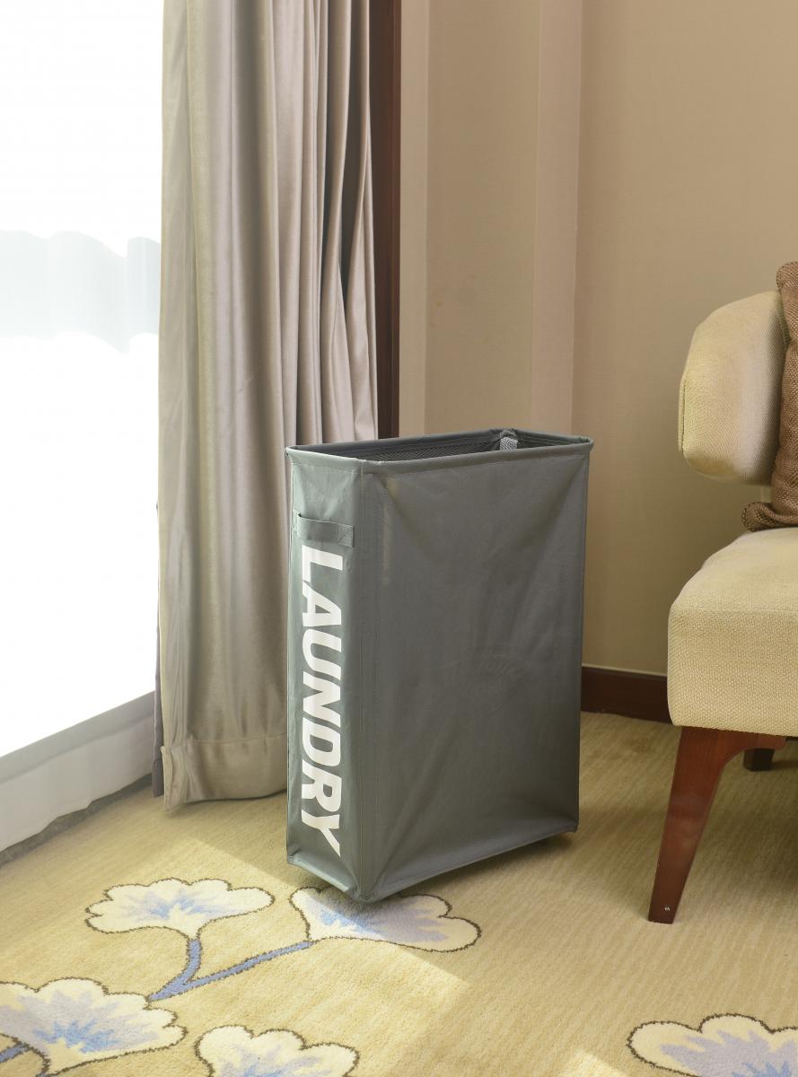 Laundry hamper with wheels